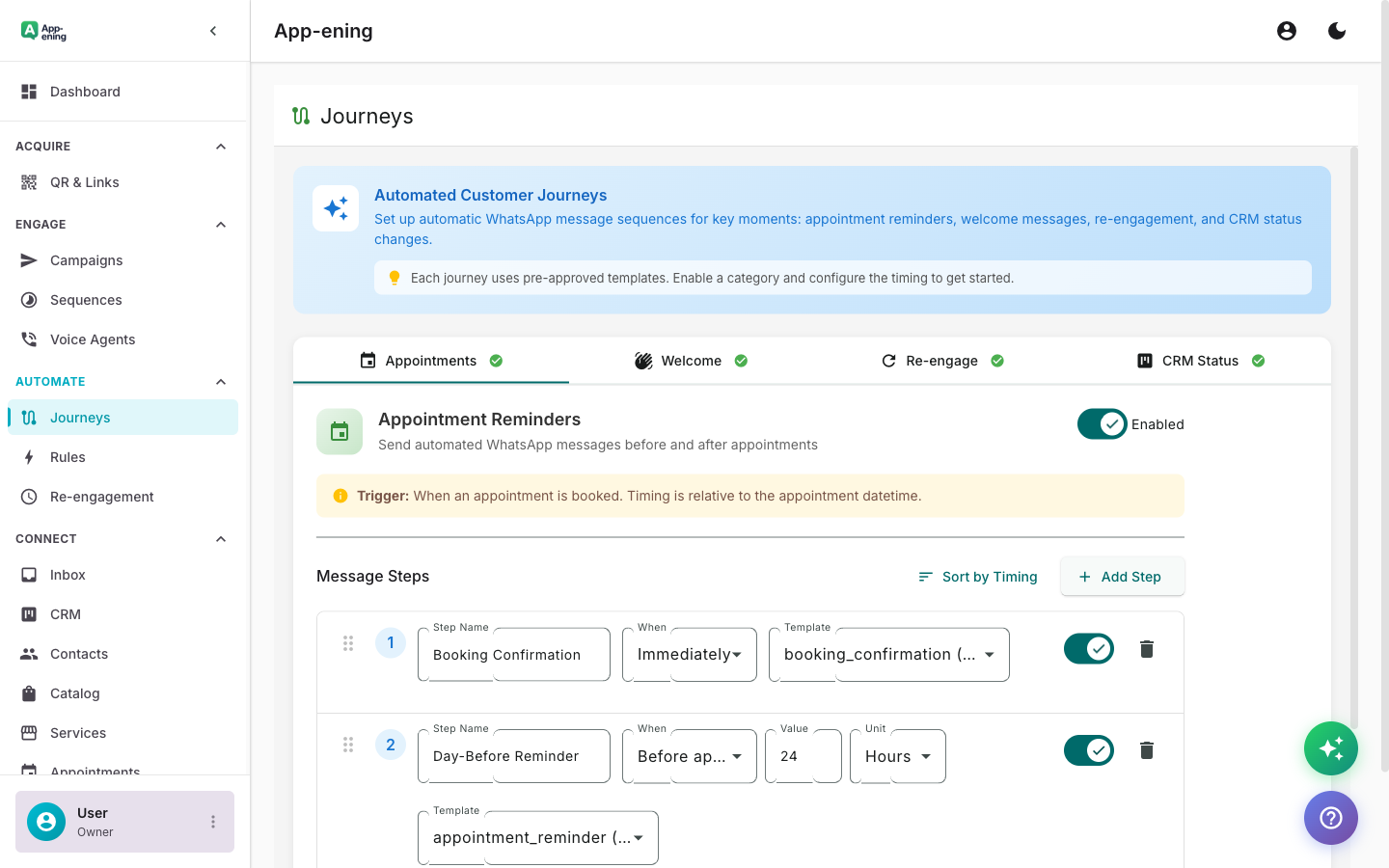 Monitor Live Performance — Journey Builder screenshot