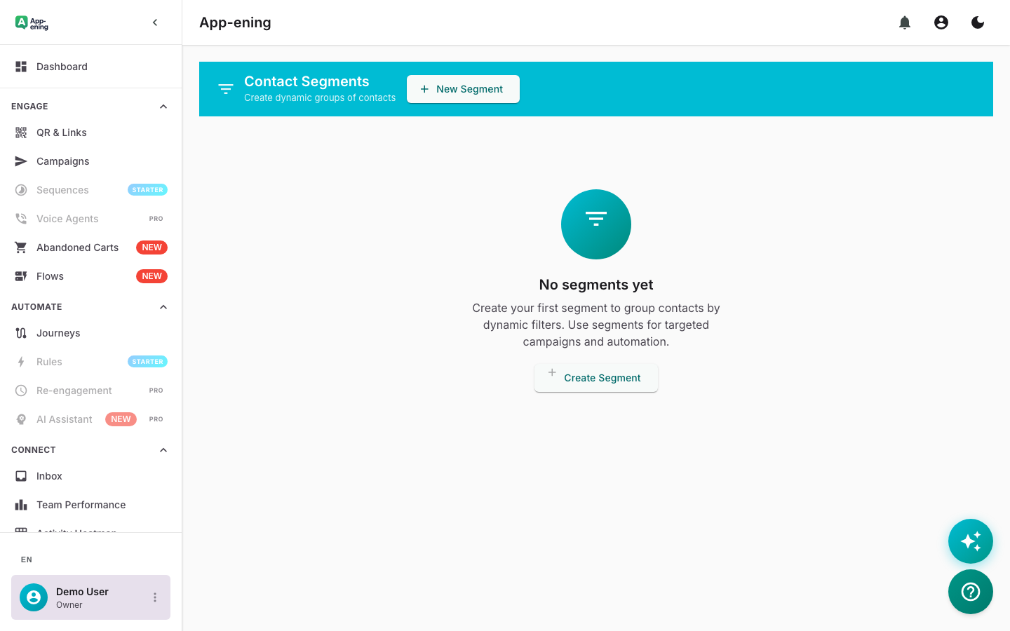 Smart Segmentation — Gesti&oacute;n de Contactos screenshot
