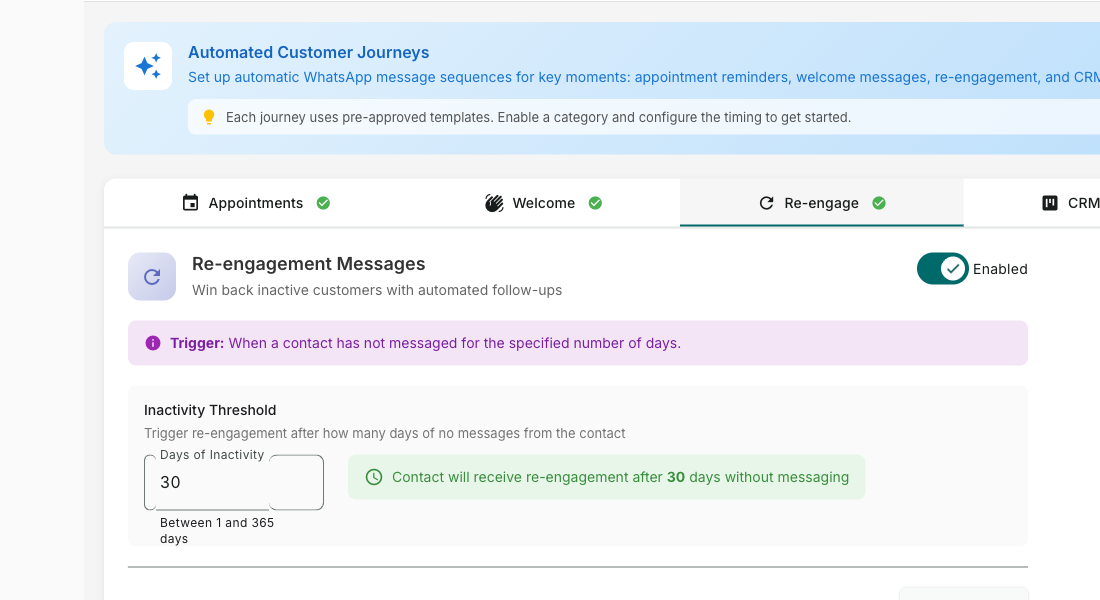 Post-Call WhatsApp Follow-up — Anrufe screenshot