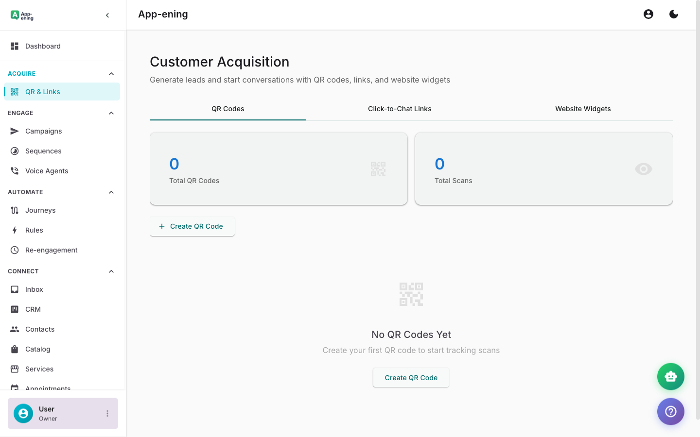 QR Codes for Print and In-Store — Acquisition screenshot