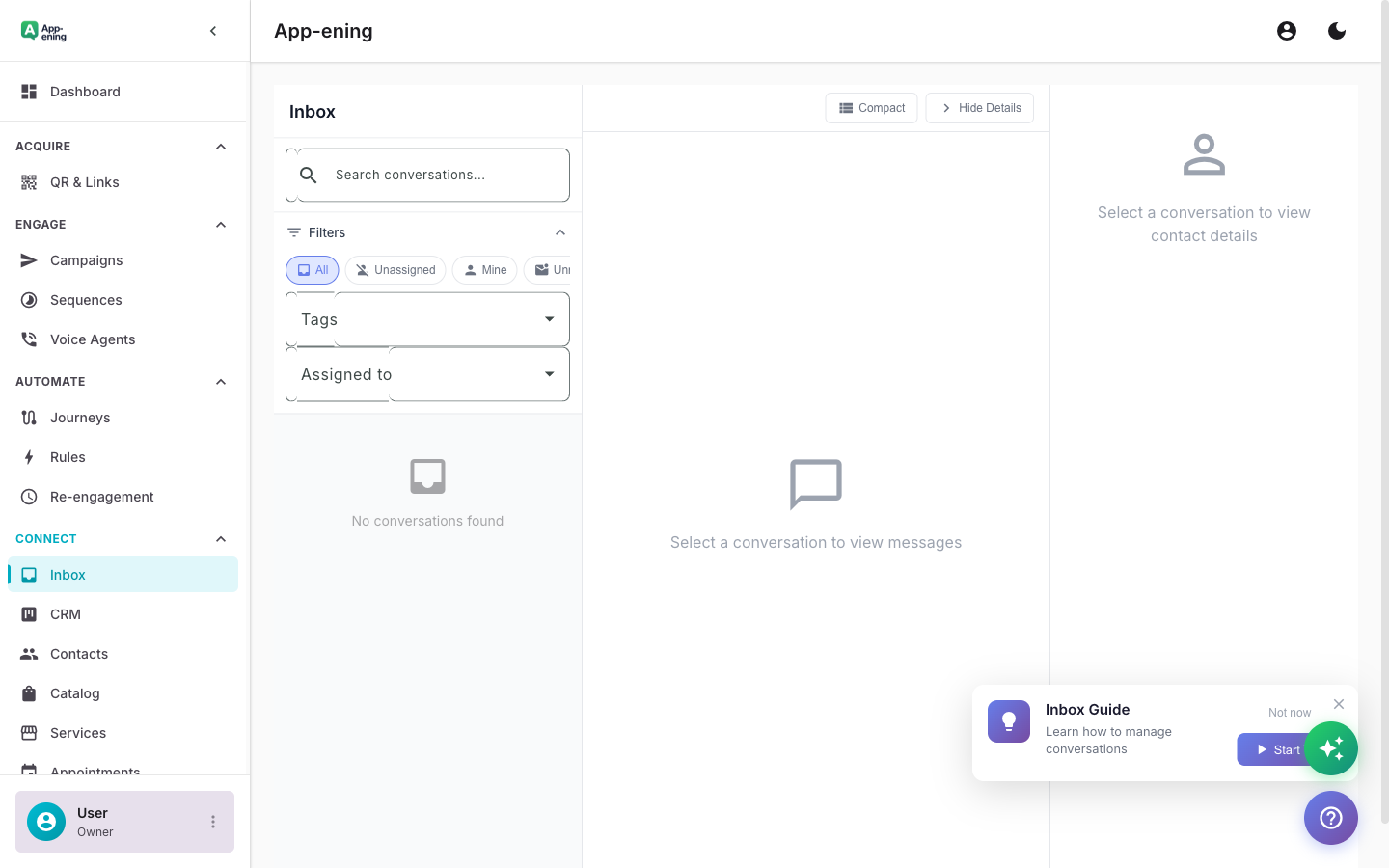Customer Sends a Message — Team Inbox screenshot
