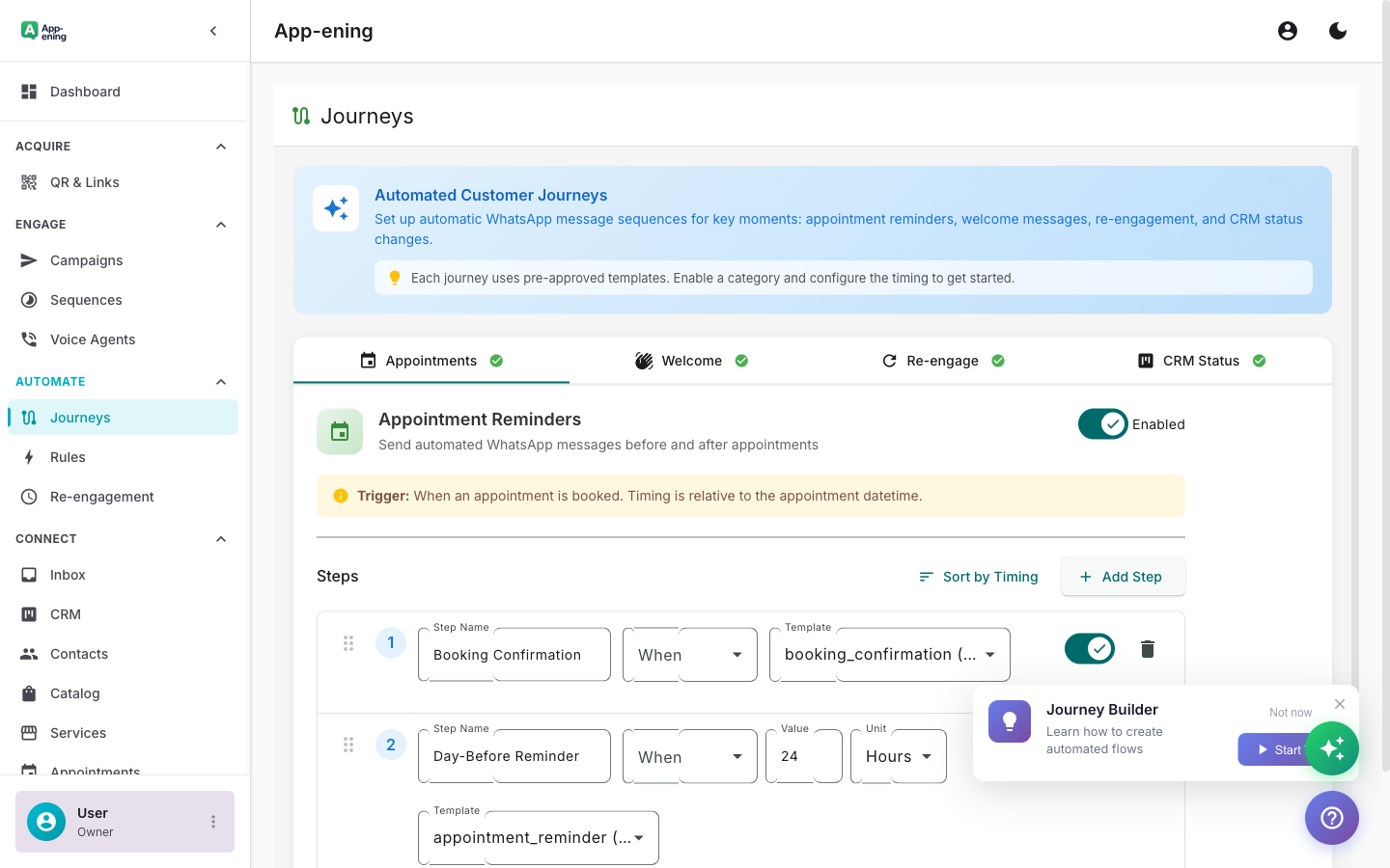 Add Conditions and Branches — Pembuat Perjalanan screenshot