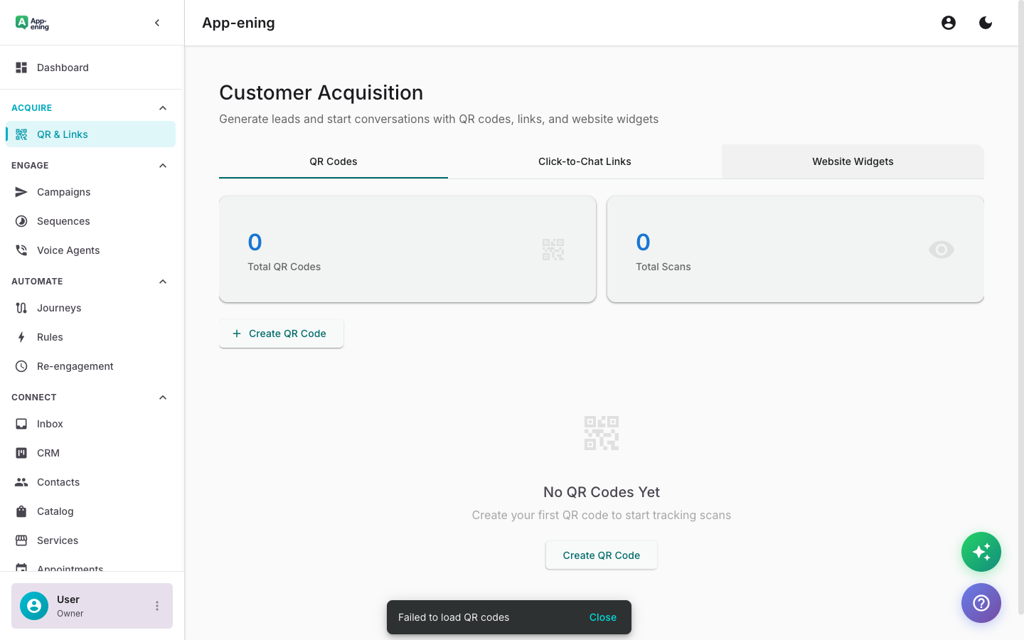 Website Chat Widget — Acquisizione Clienti screenshot