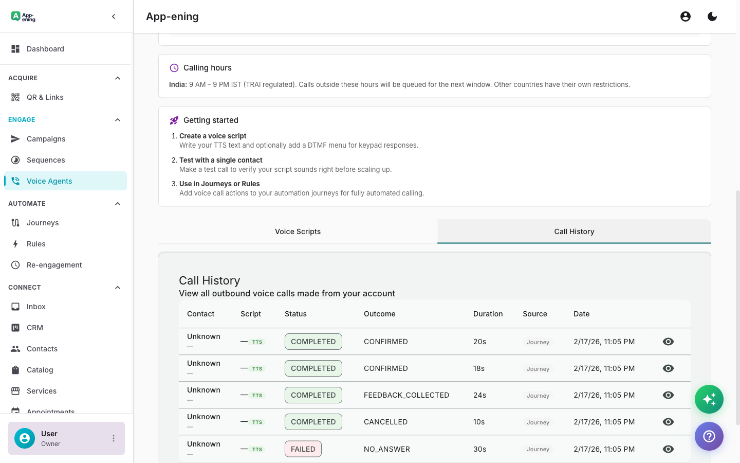 Automatic Call Recording — Voice Calling screenshot